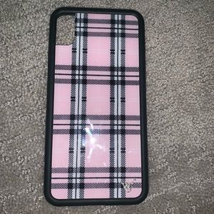 iPhone XS Max Wildflower Pink Plaid case